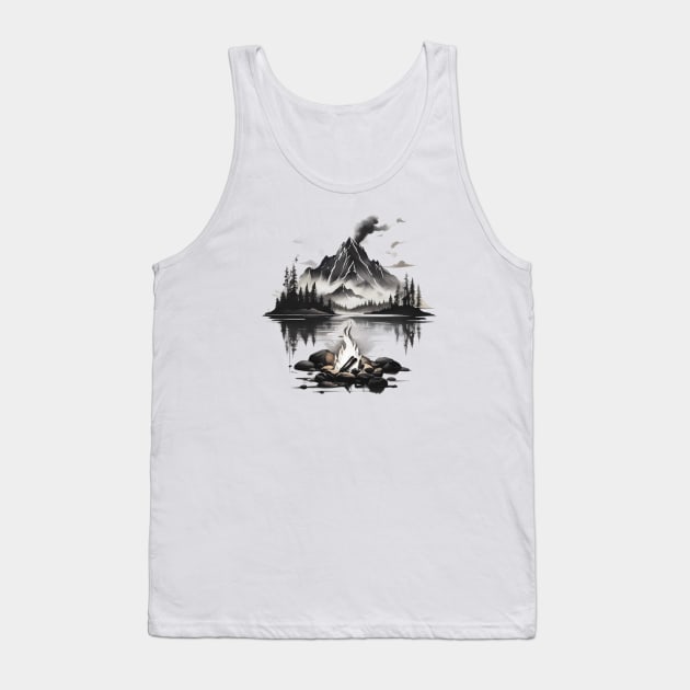 Camp Fire 90s Tank Top by SPIT-36